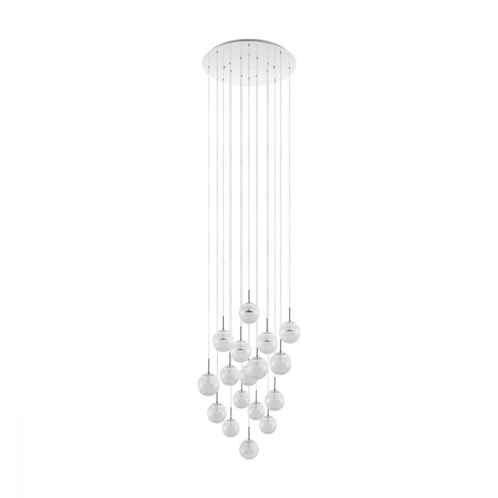 Buy Cluster Pendants Australia Montefio 17 LED Pendant Chrome & Clear, Crystal - 39547