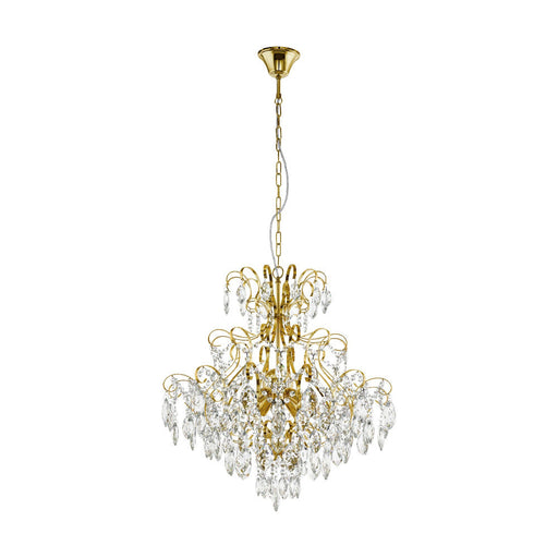 Buy Ceiling Crystals Australia Fenoullet 5 Light Crystal Pendant Brass - 39605