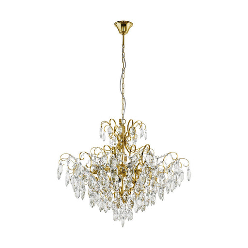Buy Ceiling Crystals Australia Fenoullet 9 Light Crystal Pendant Brass - 39606