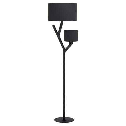 Buy Floor Lamps Australia Balnario 2 Light Floor Lamp Black Steel - 39889N