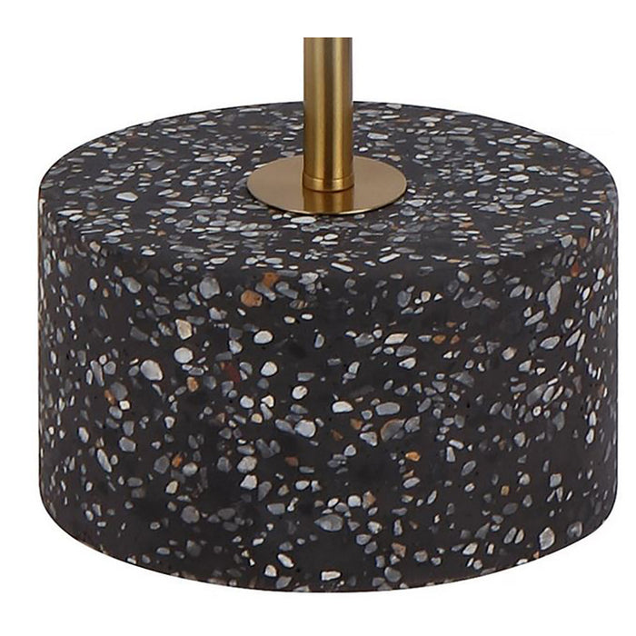 Buy Floor Lamps Australia Ortez Floor Lamp Antique Gold Terrazzo Black Iron - ORTEZ FL-BKTRZAG
