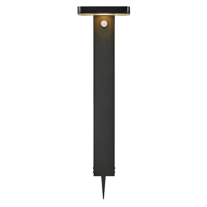 Buy Solar Lights Australia Rica Rectangle Solar Pathway Light With Sensor 12V Black Stainless Steel 3000K - 2118178003