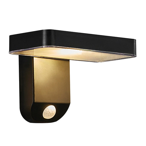 Buy Solar Lights Australia Rica Rectangle Solar Wall Light With Sensor 12V Black Plastic 3000K - 2118161003