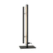 Buy Table Lamps Australia Serano Table Lamp Silver Aluminium Black Acrylic - SERANO2 TL-SL
