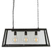 Buy Island Pendant Lights Australia Solane Island Pendant 3 Lights Black Iron / Glass - ELHK2121
