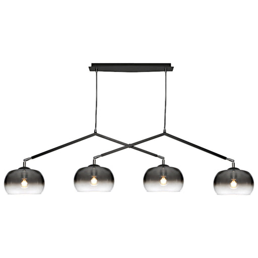 Buy Island Pendant Lights Australia Jordet Island Pendant 4 Lights Black - JORD4P
