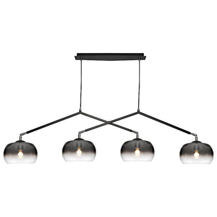 Buy Island Pendant Lights Australia Jordet Island Pendant 4 Lights Black - JORD4P