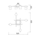 Buy Spotlights Australia Tache Spotlight 4 Lights Chrome Aluminium - TACHE8