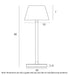 Buy Table Lamps Australia BRIANA Rechargeable Table Lamp Brown 3CCT - BRIANA TL-BRW