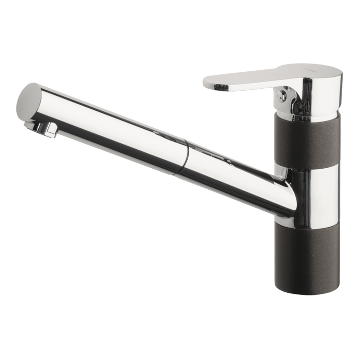 ISA Pull Out Kitchen Mixer Lead Free Chrome & Onyx - 400710B-LF