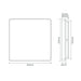 Buy LED Oyster Lights Australia Sunset Square LED Oyster Light W400mm White Polycarbonate 3CCT - 20888