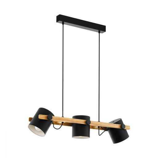 Buy Island Pendant Lights Australia Hornwood 3 Light Pendant Black, Cream & Brown - 43045