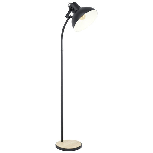 Buy Floor Lamps Australia Lubenham 1 Light Floor Lamp Black / Brown - 43166N