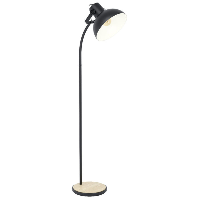 Buy Floor Lamps Australia Lubenham 1 Light Floor Lamp Black / Brown - 43166N