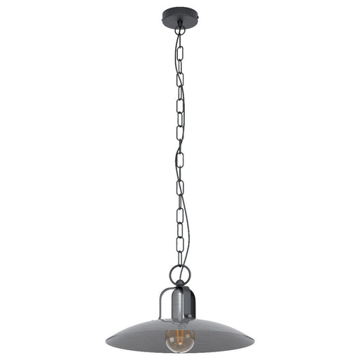 Buy Pendant Lights Australia Kenilworth 1 Light Pendant Black / Antique Nickel - 43203N