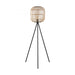 Buy Floor Lamps Australia Bordesley 1 Light Floor Black & Natural - 43219N