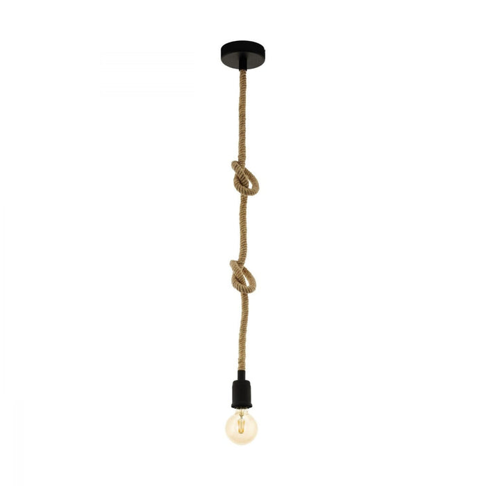 Buy Mini Pendants Australia Rampside 1 Light Pendant Black & Amber 110mm - 43256