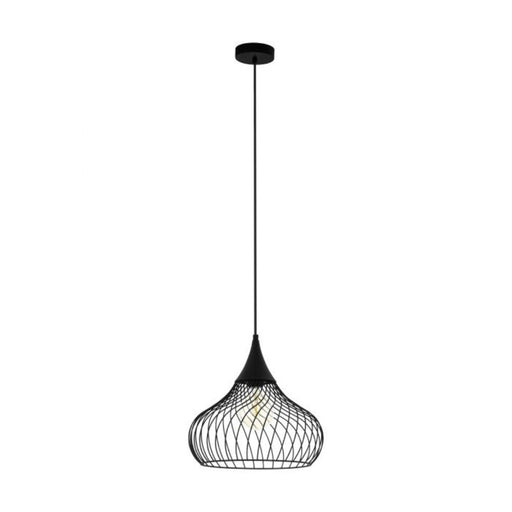 Buy Pendant Lights Australia Staverton 1 Light Pendant Black Steel - 43344N
