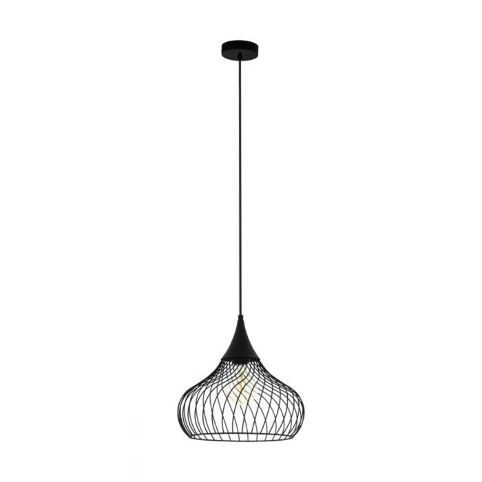 Buy Pendant Lights Australia Staverton 1 Light Pendant Black Steel - 43344N