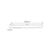 Buy LED Oyster Lights Australia Solar Square LED Oyster Light W400mm Black Polycarbonate 3CCT - 20947