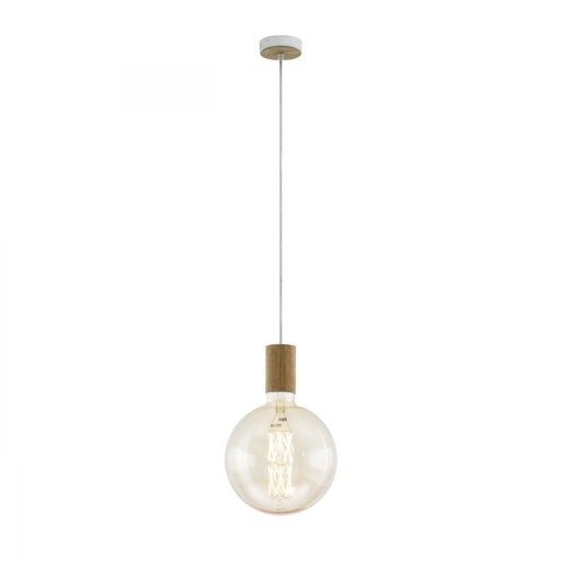 Buy Mini Pendants Australia Tavistock 1 Light Pendant Creme Oak 100mm - 49071N