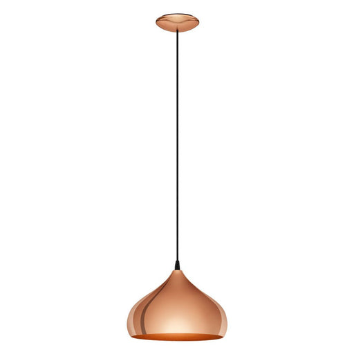 Buy Pendant Lights Australia Hapton 1 Light Pendant Copper 290mm - 49449