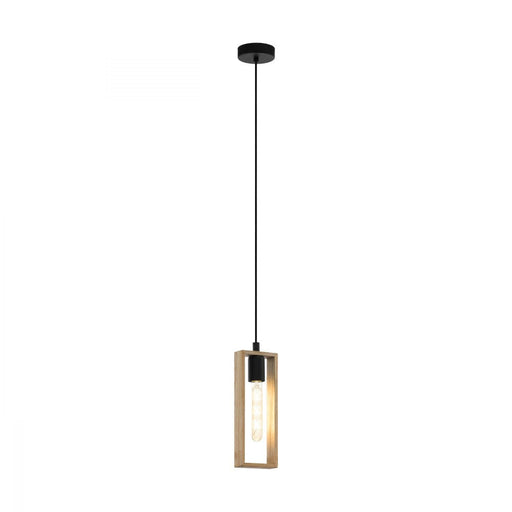Buy Mini Pendants Australia Littleton 1 Light Pendant Black & Brown 110mm - 49473N