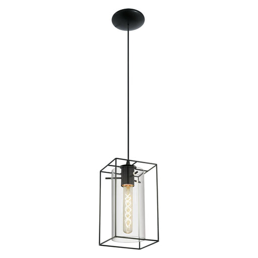 Buy Mini Pendants Australia Loncino 1 light Pendant Black & Black Transparent 150mm - 49495