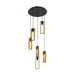 Buy Cluster Pendants Australia Littleton 6 Light Pendant Black & Brown - 49549N