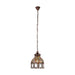 Buy Pendant Lights Australia Jadida 1 Light Pendant Antique Copper  & Coloured 220mm - 49765
