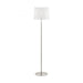 Buy Floor Lamps Australia Hambleton 1 Light Floor Lamp Satin Nickel & White 350mm - 49949N