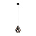 Buy Pendant Lights Australia Carlton 1 Light Pendant Small Black and Copper Steel - 49997N
