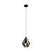 Buy Pendant Lights Australia Carlton 1 Light Pendant Black & Copper Coloured 205mm - 49997