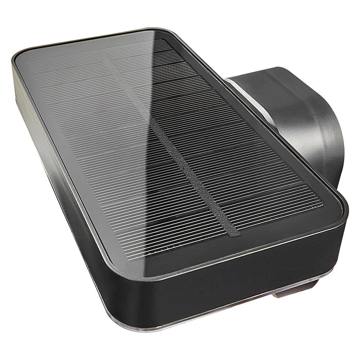 Buy Solar Lights Australia Rica Rectangle Solar Wall Light With Sensor 12V Black Plastic 3000K - 2118161003