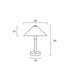 Buy Table Lamps Australia Ohio 1 Light Table Lamp Gun Metal & Opal Matt - OHIO TL GM