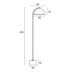 Buy Floor Lamps Australia Ortez Floor Lamp Antique Gold Terrazzo Black Iron - ORTEZ FL-BKTRZAG
