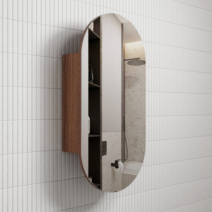 Beau Monde Shaving Cabinet Walnut - SCBM-450-WN