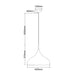 Buy Pendant Lights Australia Zara Pendant Light Matt Black Steel - ZARA9A