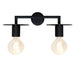 Buy Wall Sconce Australia Inka Wall Sconce 2 Lights Black - INKA2WBLK