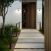Buy Solar Lights Australia Rica Round Solar Pathway Light With Sensor 12V Black Stainless Steel 3000K - 2118158003