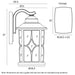 Buy Outdoor Wall Lanterns Australia Lenore Outdoor Wall Lantern W185mm White - LENORE EX215-WH
