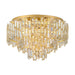 Buy Ceiling Crystals Australia Calmeilles Ceiling Crystal 10 Lights W630mm Brass Steel - 39611