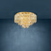 Buy Ceiling Crystals Australia Calmeilles Ceiling Crystal 10 Lights W780mm Brass Steel - 39612
