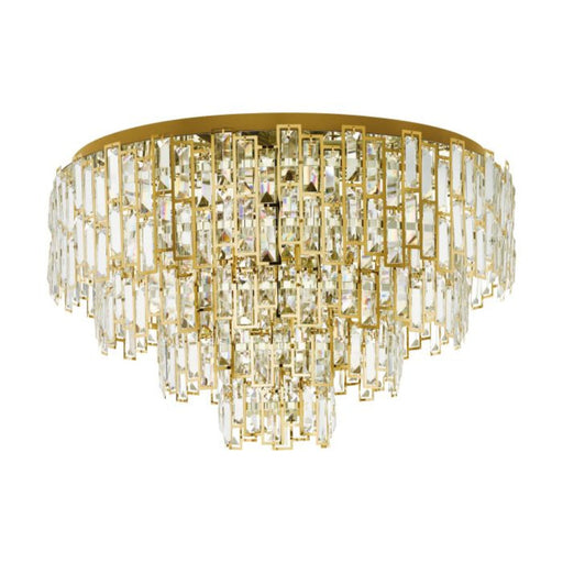 Buy Ceiling Crystals Australia Calmeilles Ceiling Crystal 10 Lights W780mm Brass Steel - 39612