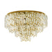 Buy Ceiling Crystals Australia Calmeilles Ceiling Crystal 10 Lights W780mm Brass Steel - 39612