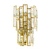 Buy Wall Sconce Australia Calmeilles Crystal Wall Sconce 3 Lights Brass Steel - 39615