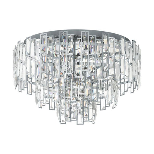 Buy Ceiling Crystals Australia Calmeilles 1 Ceiling Crystal 10 Lights W630mm Chrome Steel - 39624