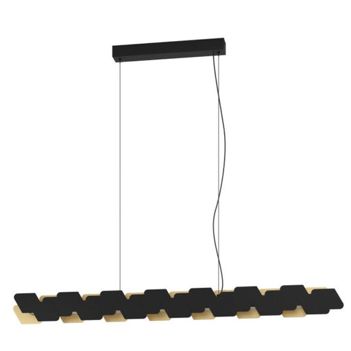 Buy Island Pendant Lights Australia Altagracia LED Island Pendant 4 Lights Steel Black 3000K - 390032