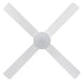 Buy DC Ceiling Fans With Light Australia Stradbroke DC Ceiling Fan 52" With LED Light Matt White - 20491701
