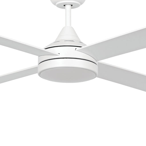 Buy DC Ceiling Fans With Light Australia Stradbroke DC Ceiling Fan 52" With LED Light Matt White - 20491701